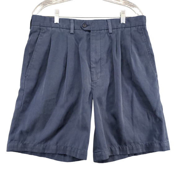 John W. Nordstrom Mens Chino Shorts Blue Size 35 Slash Pockets - Picture 1 of 12